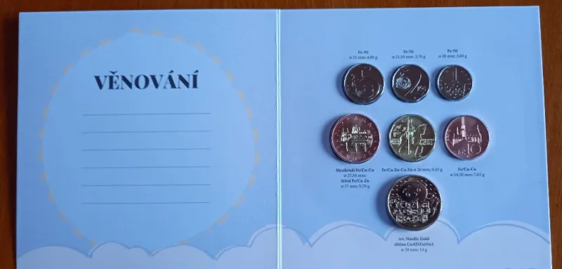 Sada oběžných mincí - narození dítěte 2024